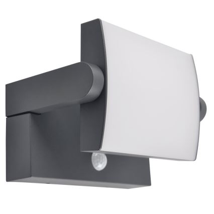 Brilagi - LED Solar-Wandleuchte mit Bewegungs- und Dämmerungssensor ANKLE LED/10W/3,7V 3000 mAh 4000K IP65 Anthrazit