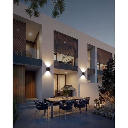 Brilagi - LED-Solar-Wandleuchte mit Sensor SOLAR CUBE LED/2W/3,2V IP54