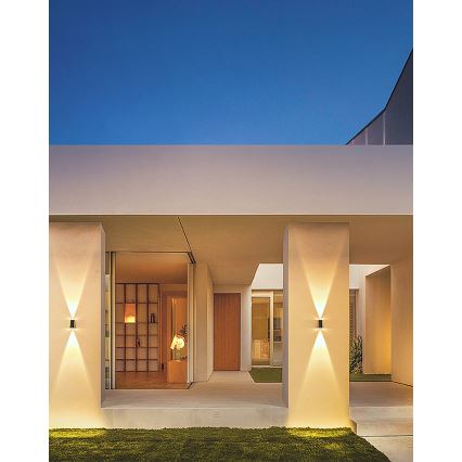 Brilagi - LED Solar-Wandleuchte PYRAMID LED/2W/3,2V 1300 mAh IP54