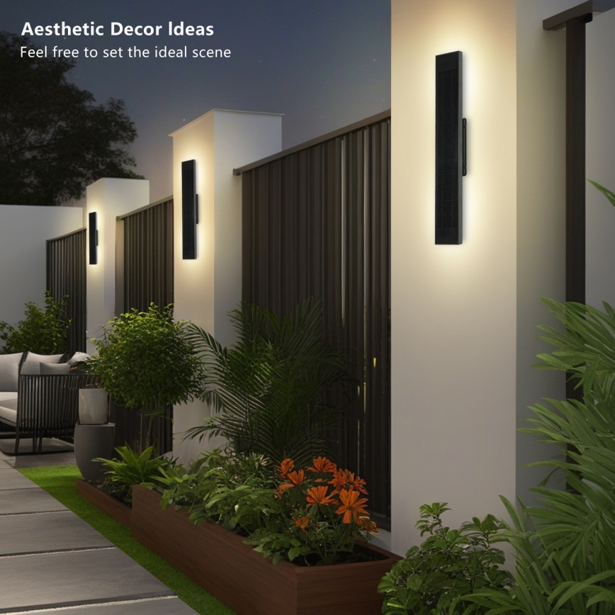 Brilagi - dimmbare LED-Solar-Wandleuchte SUN LED/4W/3,7V 60 cm 4000 mAh IP44