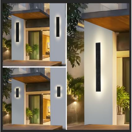 Brilagi - Dimmbare LED-Solar-Wandleuchte SUN, 5,5 W / 3,7 V, 100 cm, 6000 mAh, IP44