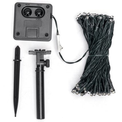 BRILAGI - LED-Solar-Weihnachtslichterkette 100x LED / 8 Funktionen 12 m 800 mAh IP65 warmweiß