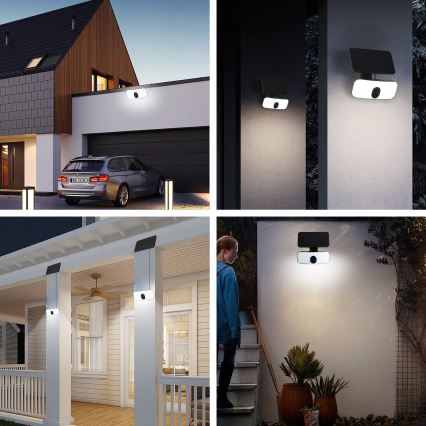 Brilagi - LED-Solarwandleuchte mit Sensor ROOF LED/13W/5V 4000 mAh IP65