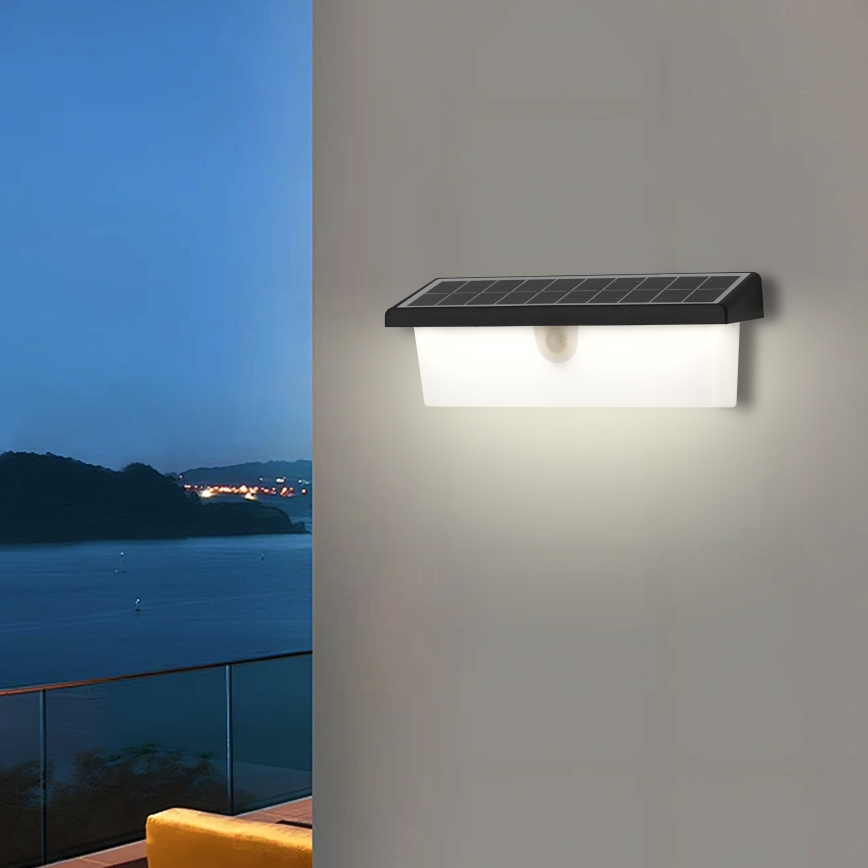 Brilagi - LED-Solarwandleuchte mit Sensor SONNE RAY LED/6W/3,7V 2200 mAh IP44