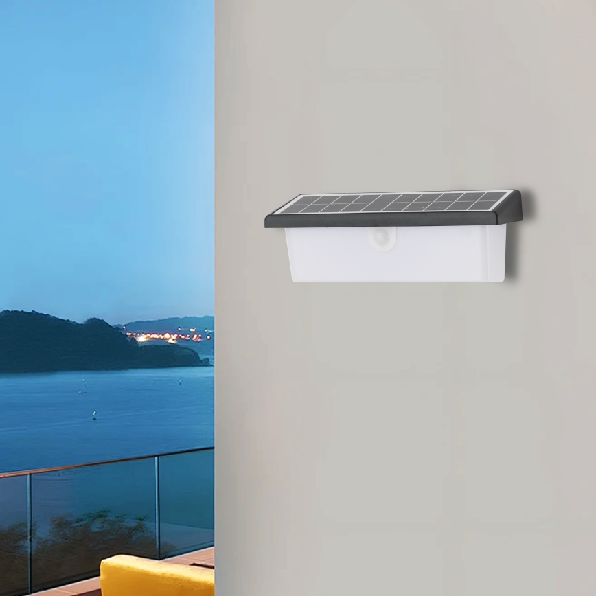 Brilagi - LED-Solarwandleuchte mit Sensor SONNE RAY LED/6W/3,7V 2200 mAh IP44