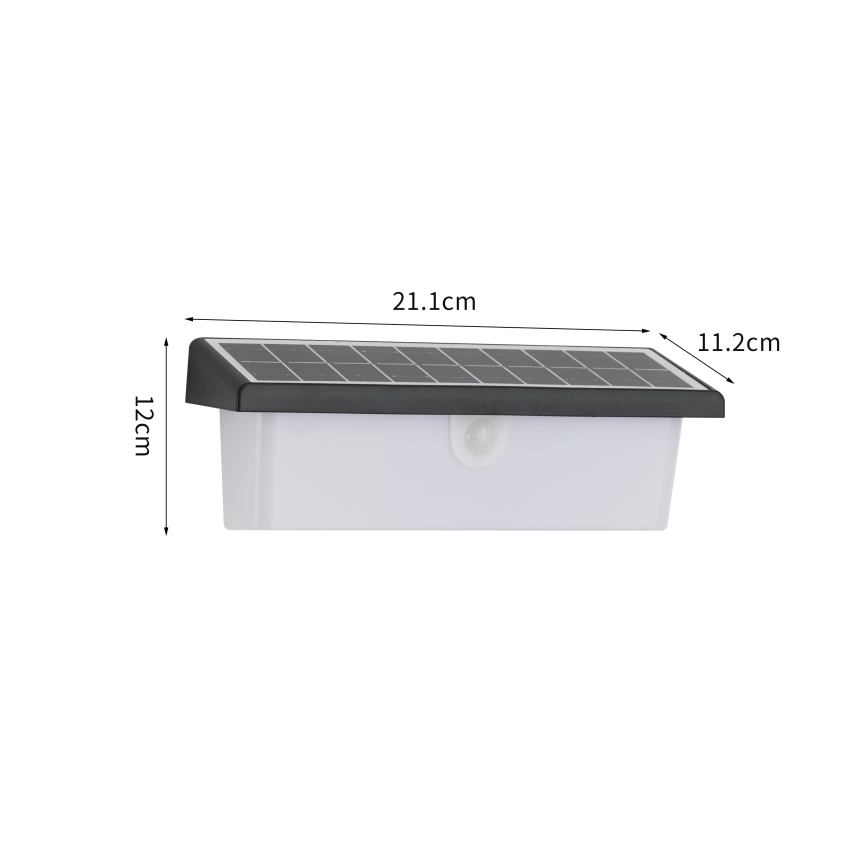 Brilagi - LED-Solarwandleuchte mit Sensor SONNE RAY LED/6W/3,7V 2200 mAh IP44