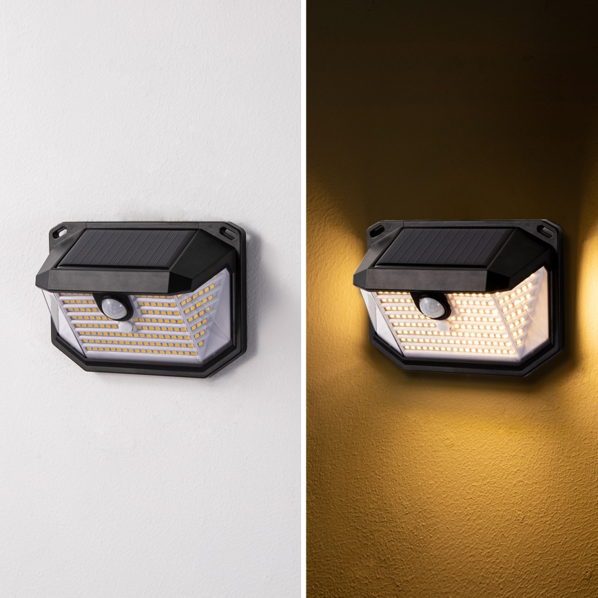 Brilagi - LED-Solarwandleuchte mit Sensor WALLIE LED/4W/5,5V 1200 mAh 3000K IP65