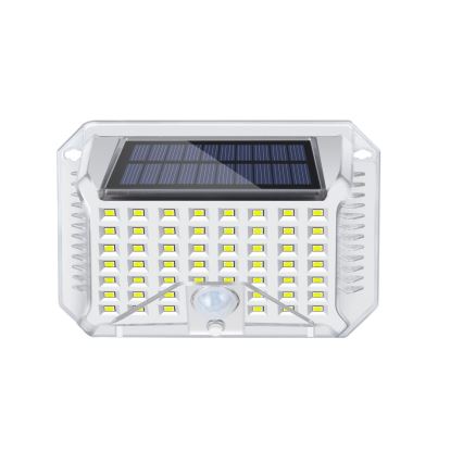 Brilagi - LED-Solarwandleuchte mit Sensor WALLIE LED/4W/5,5V 1200 mAh 6500K IP64 silbern