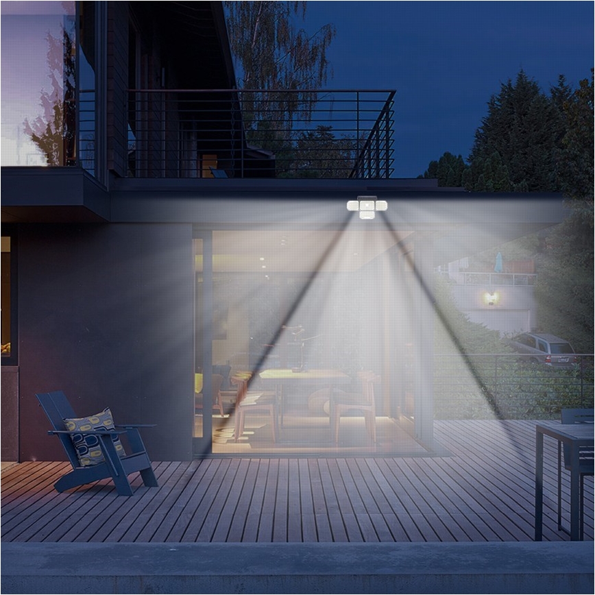 Brilagi - LED-Solarwandleuchte mit Sensor WALLIE LED/5W/5,5V 2400 mAh IP65