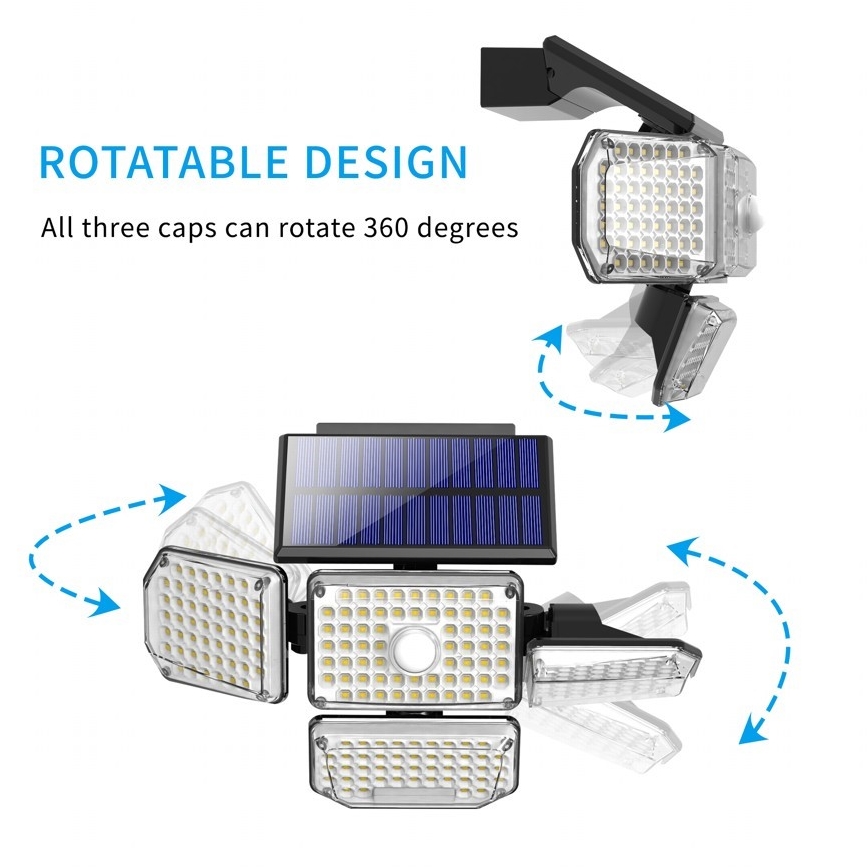 Brilagi - LED-Solarwandleuchte mit Sensor WALLIE LED/5W/5,5V 2400 mAh IP65