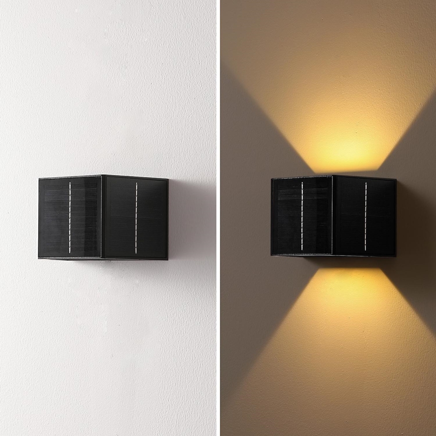 Brilagi - LED-Solarwandleuchte SOLAR CUBE LED/2W/3,2V 1300 mAh IP54
