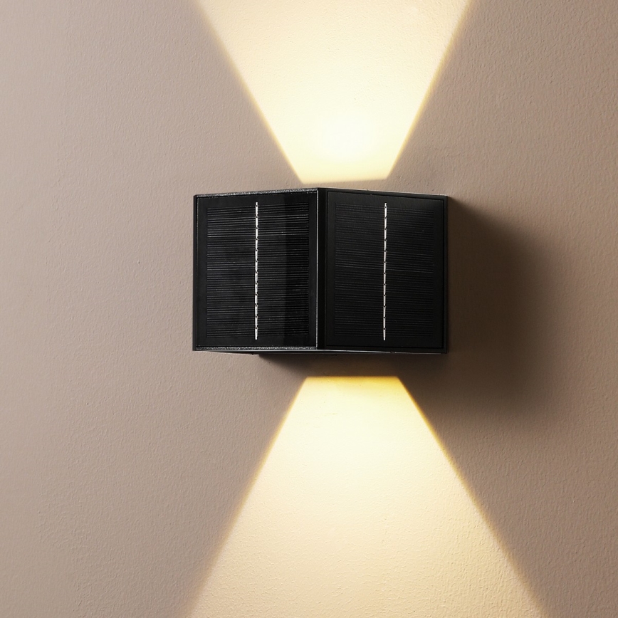 Brilagi - LED-Solarwandleuchte SOLAR CUBE LED/2W/3,2V 1300 mAh IP54
