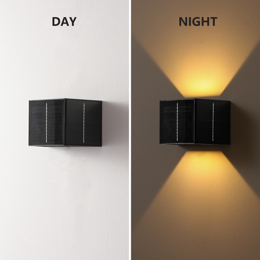 Brilagi - LED-Solarwandleuchte SOLAR CUBE LED/2W/3,2V 1300 mAh IP54