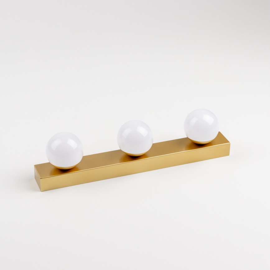 Brilagi - LED-Beleuchtung für Badezimmerspiegel HOLLYWOOD 3xLED/3W/230V 39 cm IP44 gold