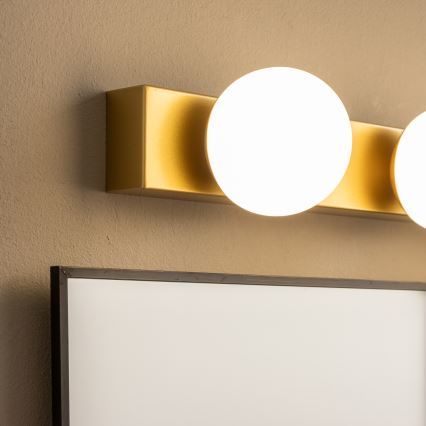 Brilagi - LED-Beleuchtung für Badezimmerspiegel HOLLYWOOD 3xLED/3W/230V 39 cm IP44 gold