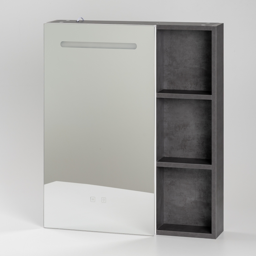 BRILAGI - LED-Spiegelschrank für das Badezimmer mit Hintergrundbeleuchtung TRABIA SINGLE 60x70 cm