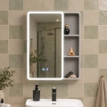 BRILAGI - LED-Spiegelschrank mit Hintergrundbeleuchtung AVOLA SINGLE 55x70 cm