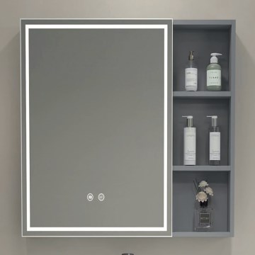 BRILAGI - LED Spiegelschrank mit Hintergrundbeleuchtung AVOLA SINGLE 55x70 cm