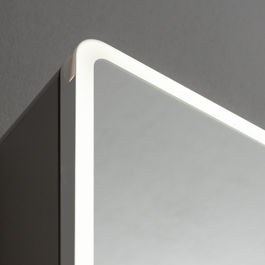 BRILAGI - LED-Spiegelschrank mit Hintergrundbeleuchtung AVOLA SINGLE 75x70 cm