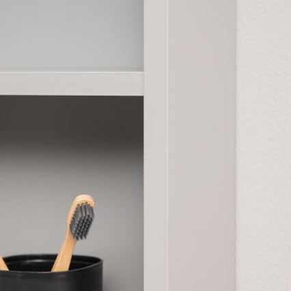 BRILAGI - LED-Spiegelschrank mit Hintergrundbeleuchtung AVOLA SINGLE 75x70 cm