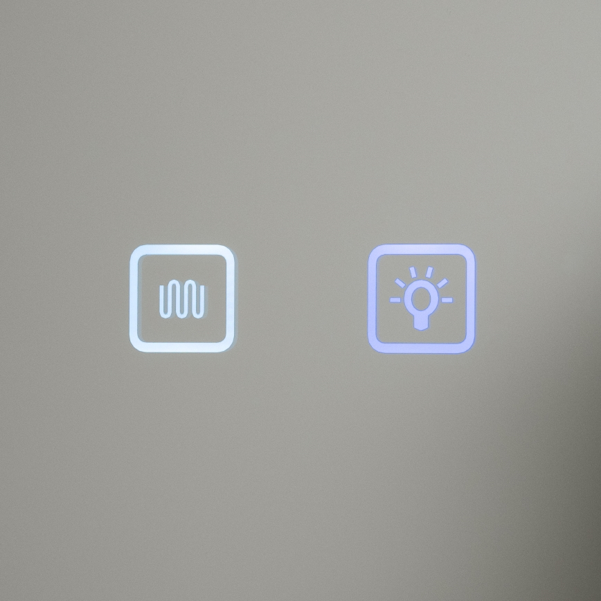 BRILAGI - LED-Spiegelschrank mit Hintergrundbeleuchtung AVOLA SINGLE 75x70 cm