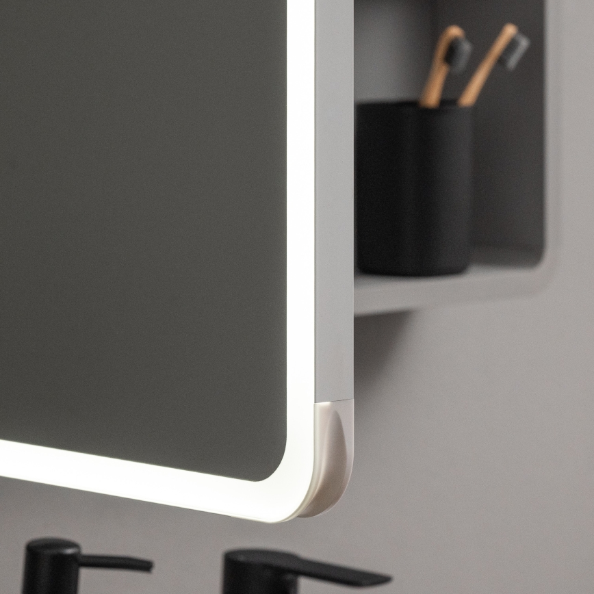 BRILAGI - LED-Spiegelschrank mit Hintergrundbeleuchtung AVOLA SINGLE 75x70 cm