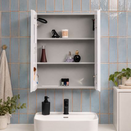 BRILAGI - LED Spiegelschrank mit Hintergrundbeleuchtung NOTO DOUBLE 60x70 cm