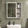 BRILAGI - LED-Spiegelschrank mit Hintergrundbeleuchtung NOTO SINGLE 60x65 cm