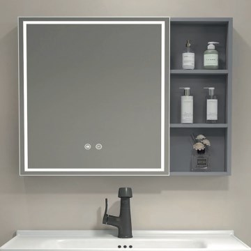 BRILAGI - LED-Spiegelschrank mit integrierter Beleuchtung NOTO SINGLE 78x65 cm