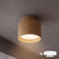 BRILAGI - LED-Spot BACKLIT 1xGX53/15W/230V + LED/3W Ø 8 cm Eichen-Dekor
