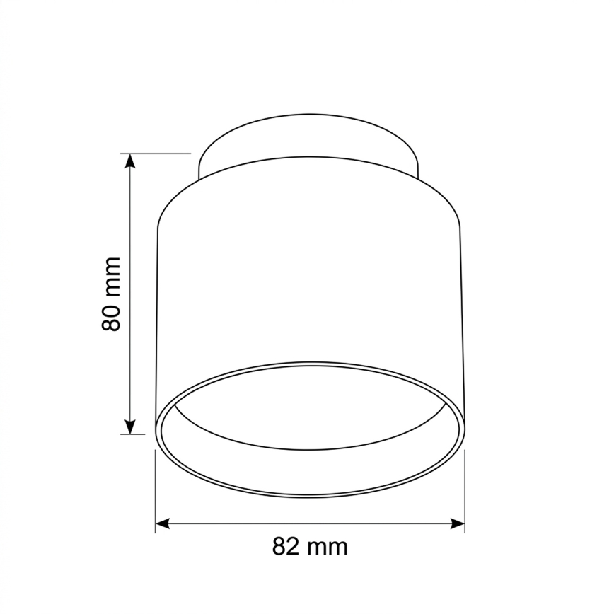 BRILAGI - LED-Spot BACKLIT 1xGX53/15W/230V + LED/3W Ø 8 cm schwarz