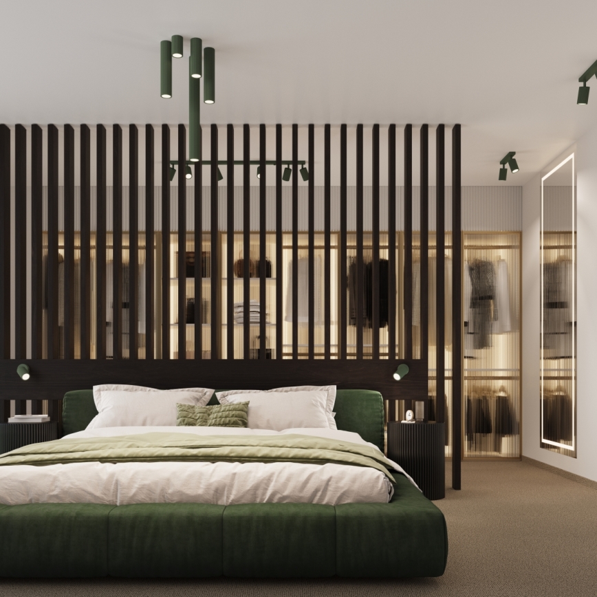 Brilagi - LED-Spot CRESTO 1xGU10/10W/230V 20 cm grün