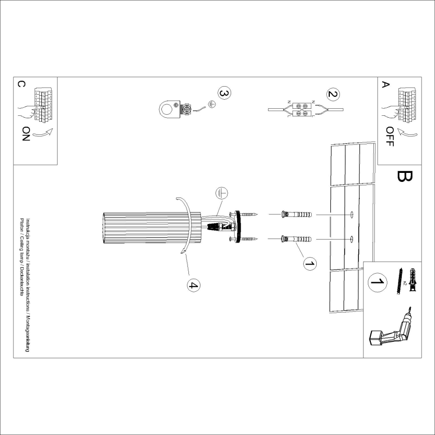 Brilagi - LED-Spot CRESTO 1xGU10/10W/230V 20 cm schwarz