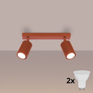 Brilagi - LED-Spot CRESTO 2xGU10/10W/230V, rot