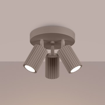 Brilagi - LED-Spot CRESTO 3x GU10/10W/230V taupe