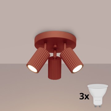 Brilagi - LED-Spot CRESTO 3xGU10/10W/230V rot