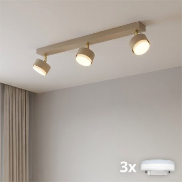 Brilagi - LED-Spot MONO 3xGX53/13W/230V beige