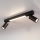 Brilagi - LED-Spot SELE 2xGU10/30W/230V + LED/15W schwarz