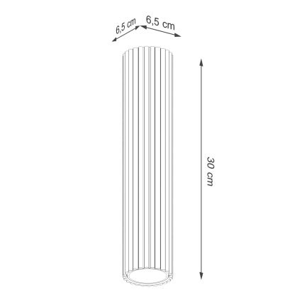 Brilagi - LED-Spotleuchte CRESTO 1xGU10/10W/230V 30 cm rot