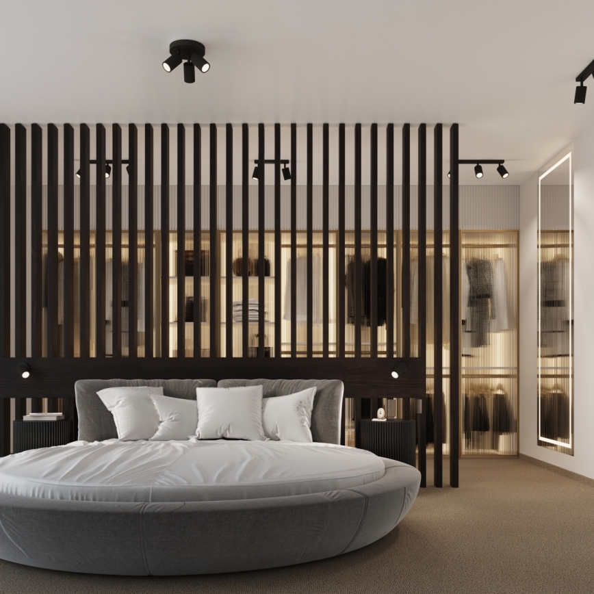 Brilagi - LED-Spotleuchte CRESTO 2xGU10/10W/230V schwarz