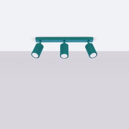 Brilagi - LED Spotleuchte CRESTO 3xGU10/10W/230V türkis