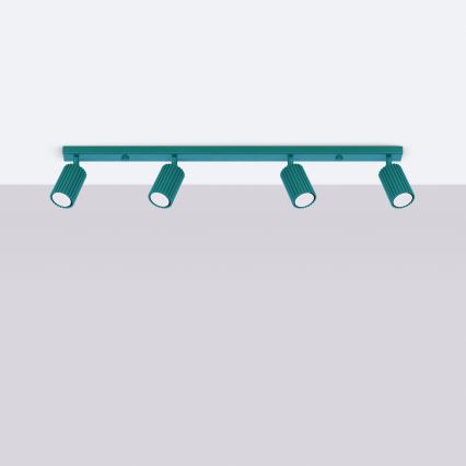 Brilagi - LED-Spotleuchte CRESTO 4xGU10/10W/230V türkis