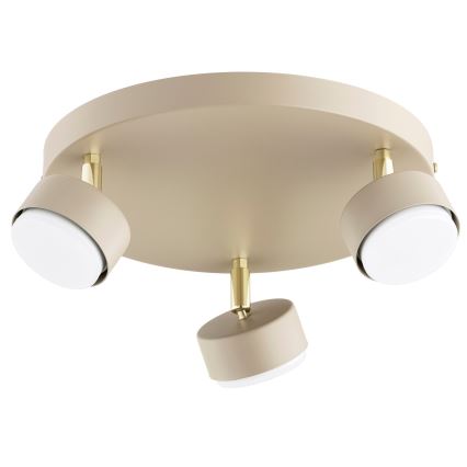 Brilagi - LED-Spotleuchte MONO 3xGX53/30W/230V beige/gold