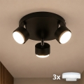 Brilagi - LED-Spotleuchte MONO 3xGX53/30W/230V schwarz