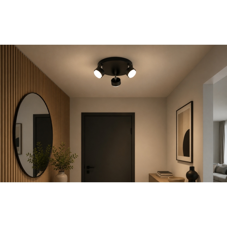 Brilagi - LED-Spotleuchte MONO 3xGX53/30W/230V schwarz