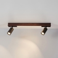 BRILAGI - LED-Spotleuchte SELE 2xGU10/30W/230V + LED/15W schwarz/Eiche-Dekor