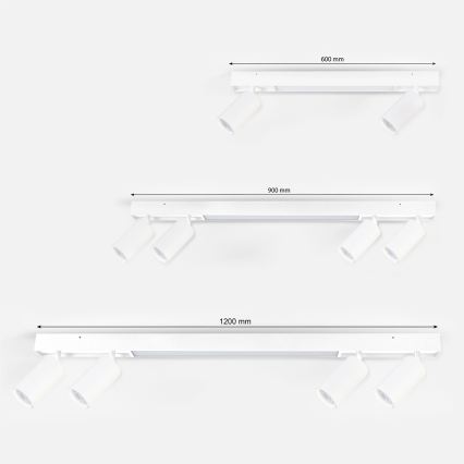 Brilagi - LED-Spotleuchte SELE 2xGU10/30W/230V + LED/15W weiß