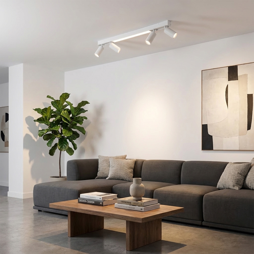 Brilagi - LED-Spotleuchte SELE 4x GU10/30W/230V + LED/20W weiß