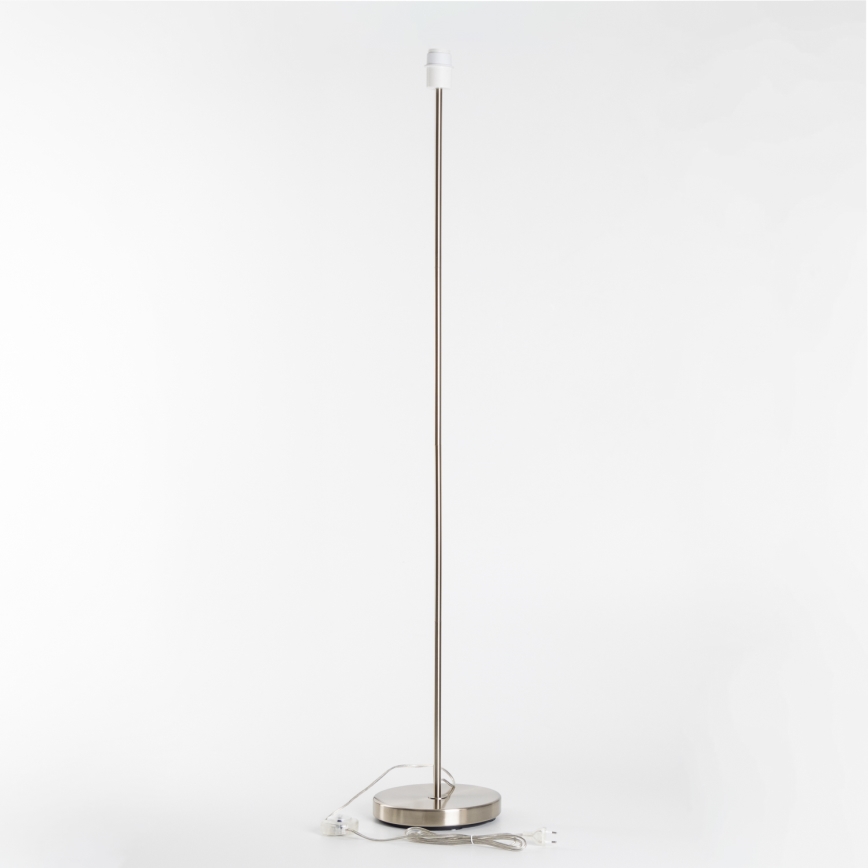 Brilagi - LED Stehlampe CERIA 1x E27/40W/230V Ø 25 cm Bambus/mattes Chrom