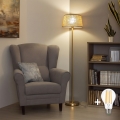BRILAGI - LED-Stehlampe CERIA 1xE27/20W/230V Ø 35 cm beige/gold